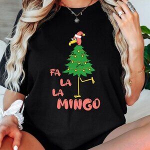 Flamingo Christmas Shirt, Flamingo Merry Christmas Tee